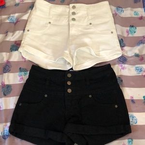 High waisted shorts